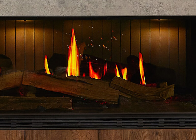 Flammenillusion durch holografische Videotechnik