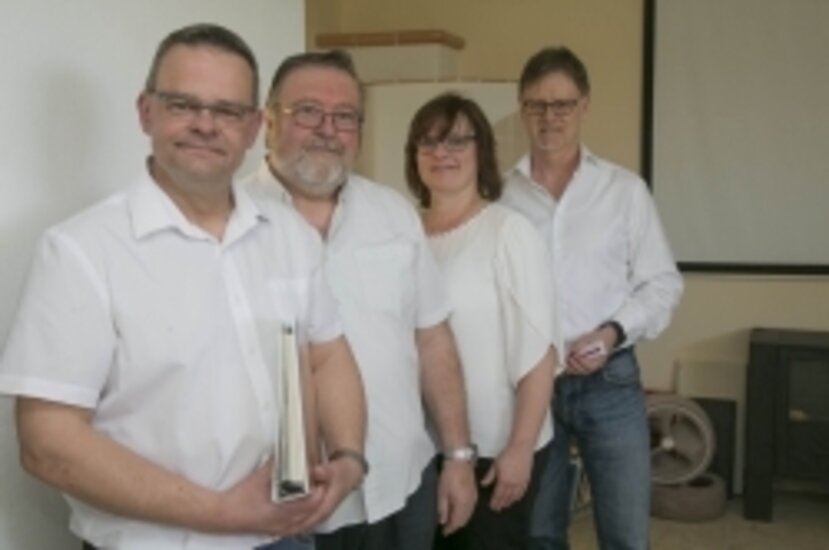 Das Team vor Ort