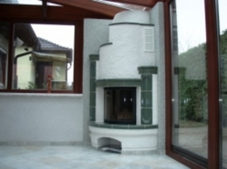 Kachelkaminanlage